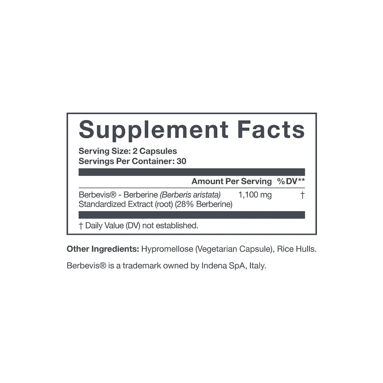 Berberine Complex Supplement Facts