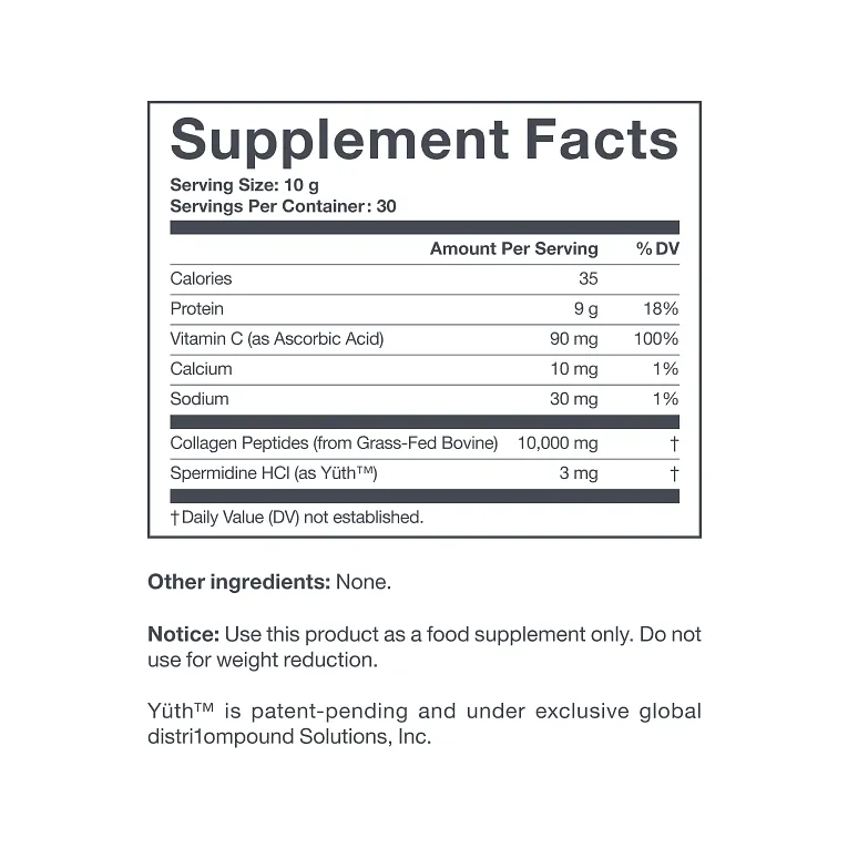 Collagen Supplement Facts